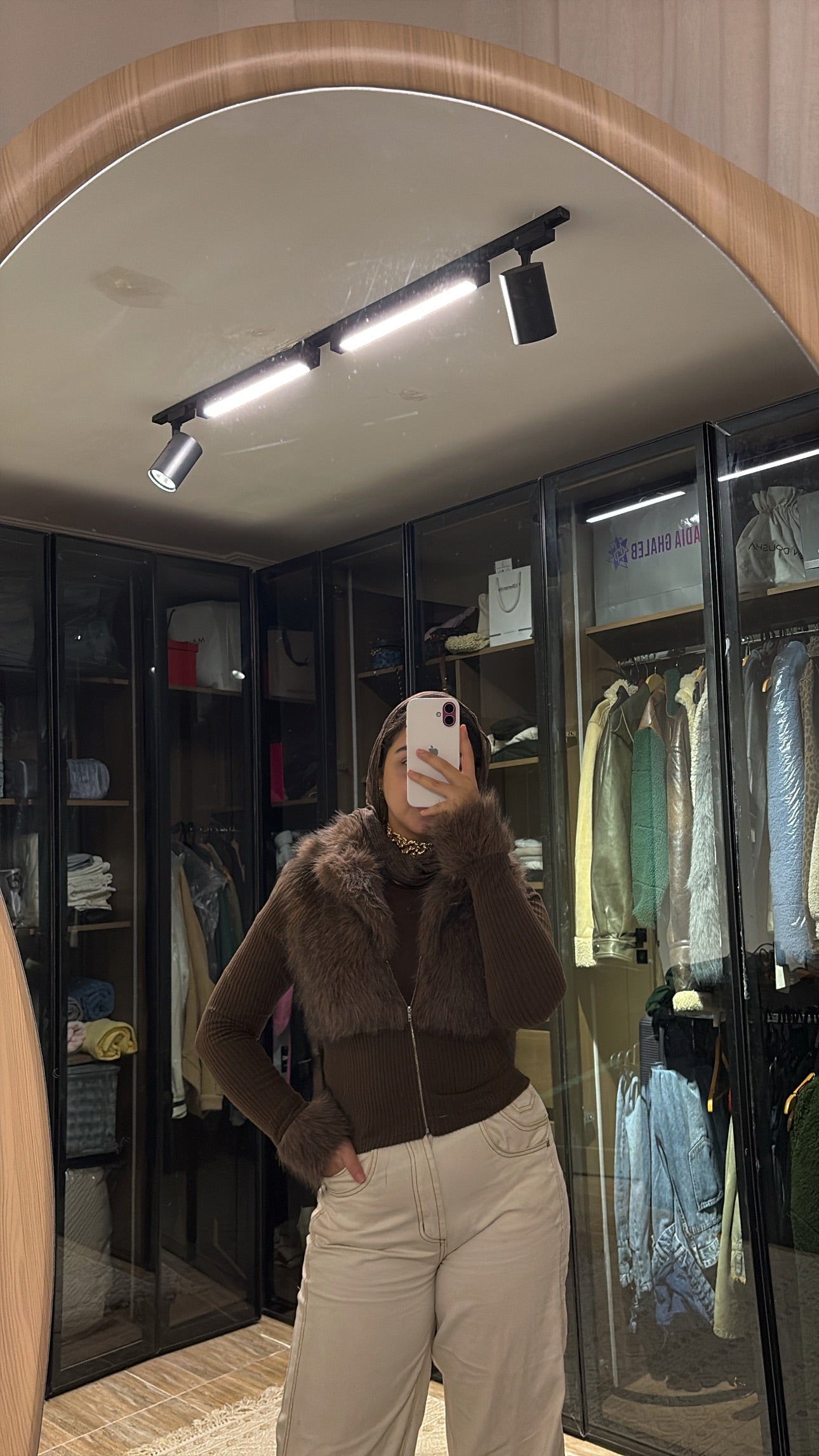 Fur-Zipper jacket