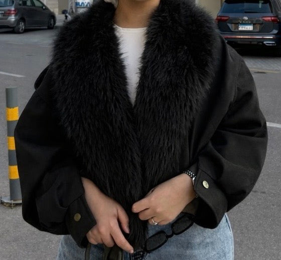 Fur Suede Jacket