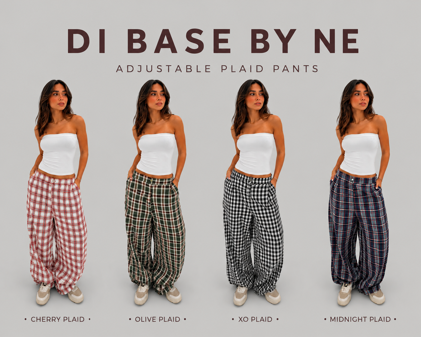 Adjustable Plaid pants