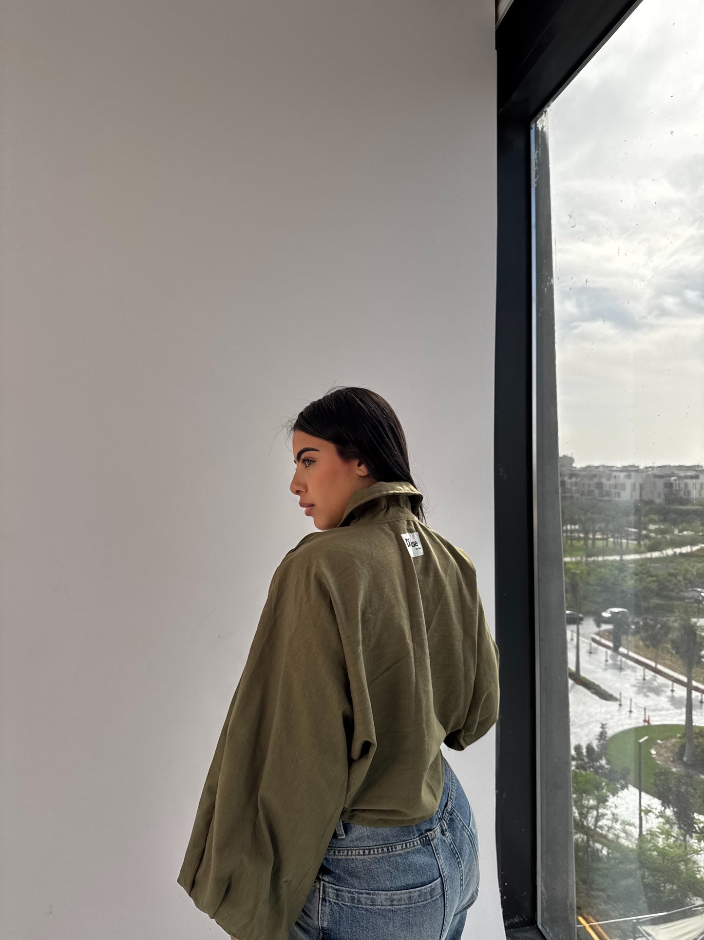 Ruffé linen Jacket