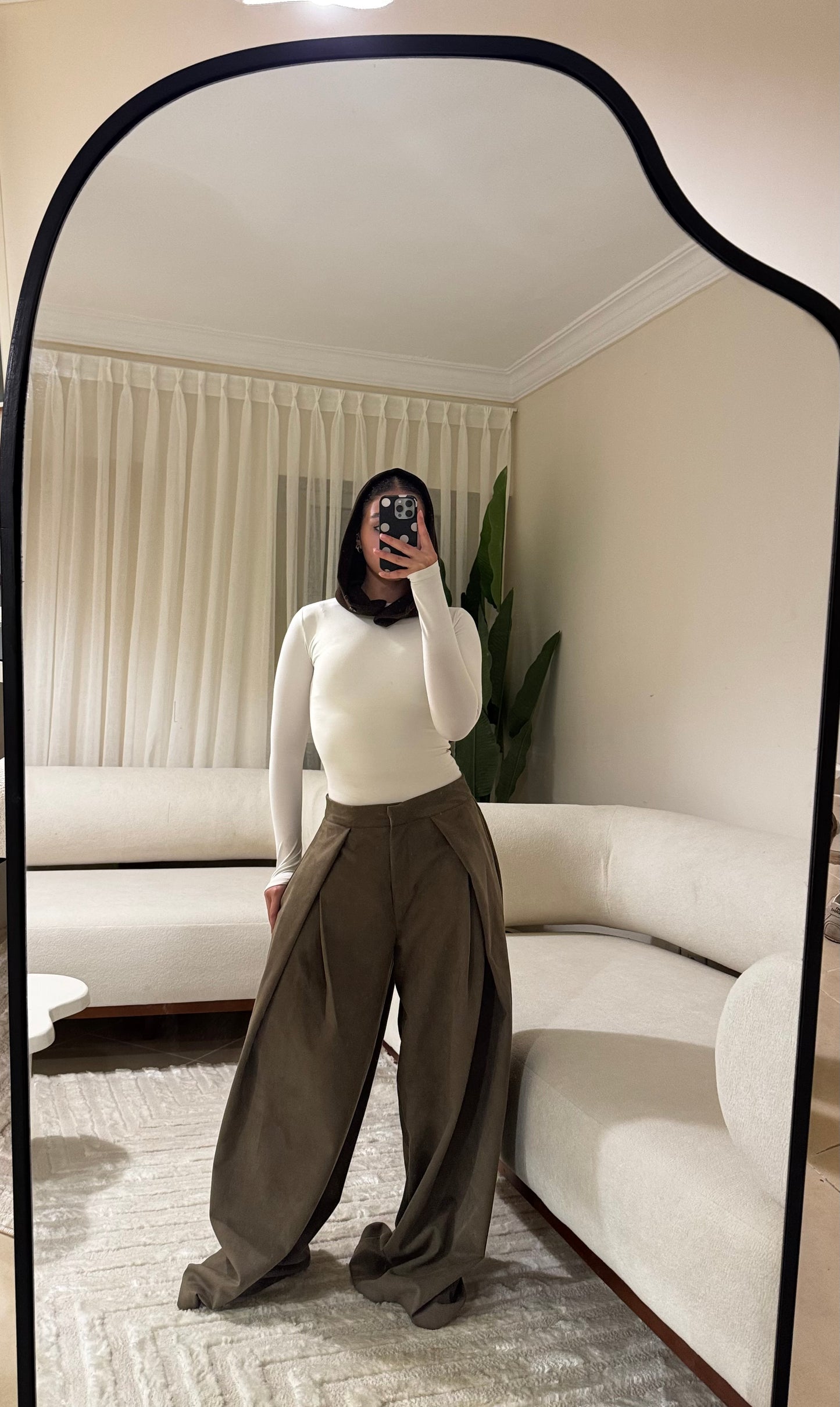 Suede Pants