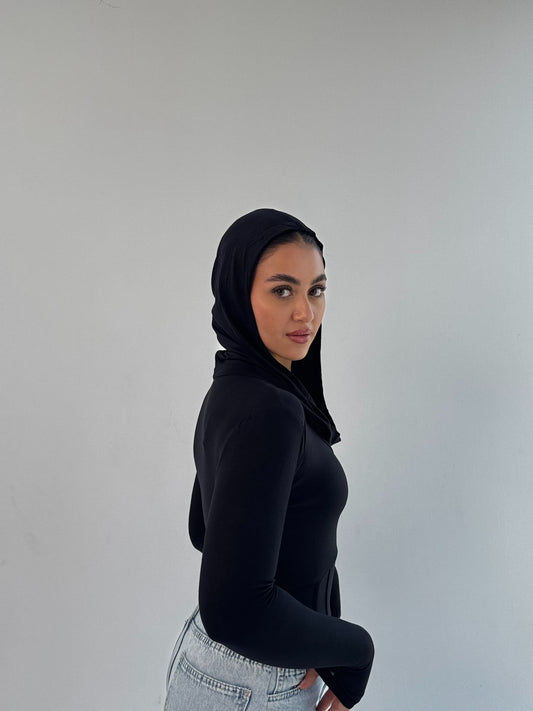 Corset Hooded Top