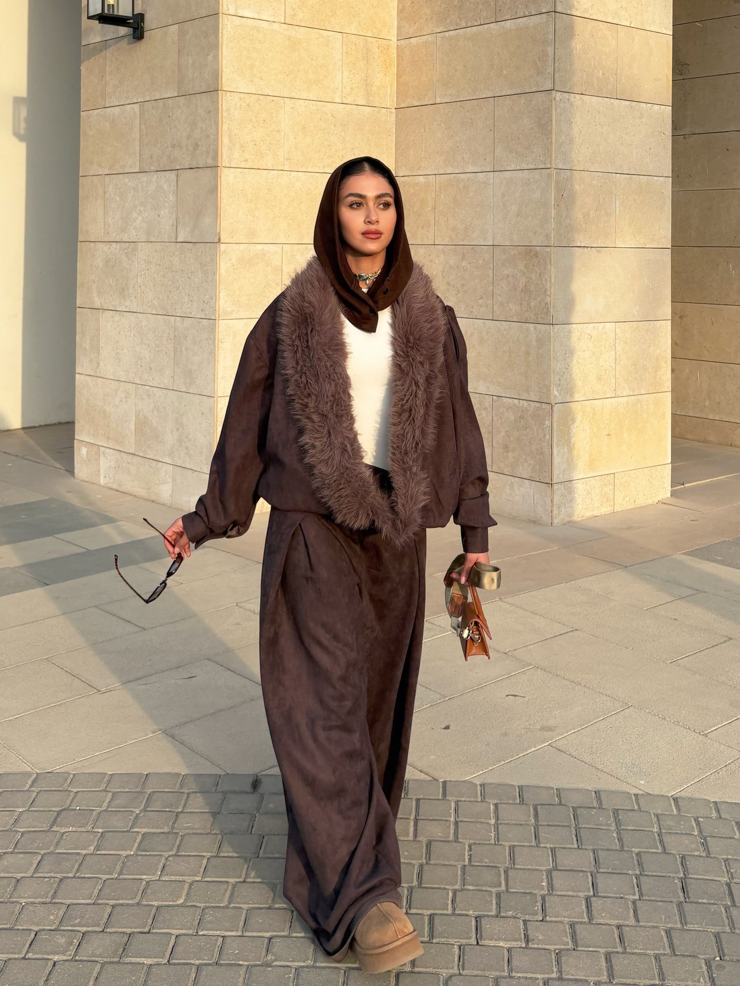Fur Suede Jacket