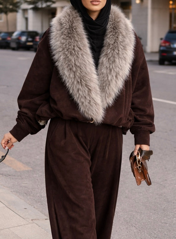 Fur Suede Jacket
